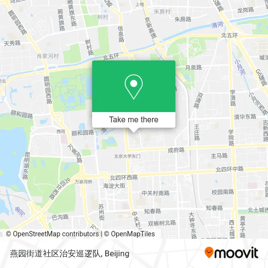 燕园街道社区治安巡逻队 map