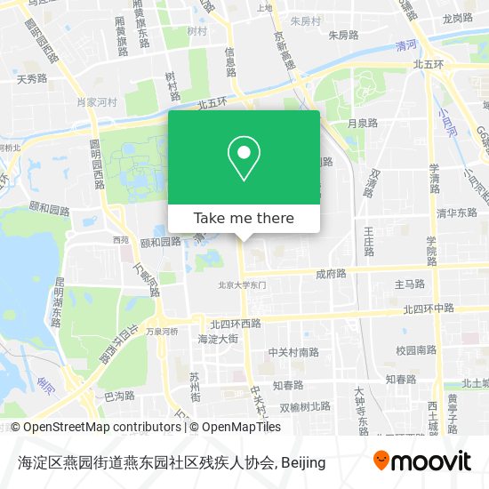 海淀区燕园街道燕东园社区残疾人协会 map