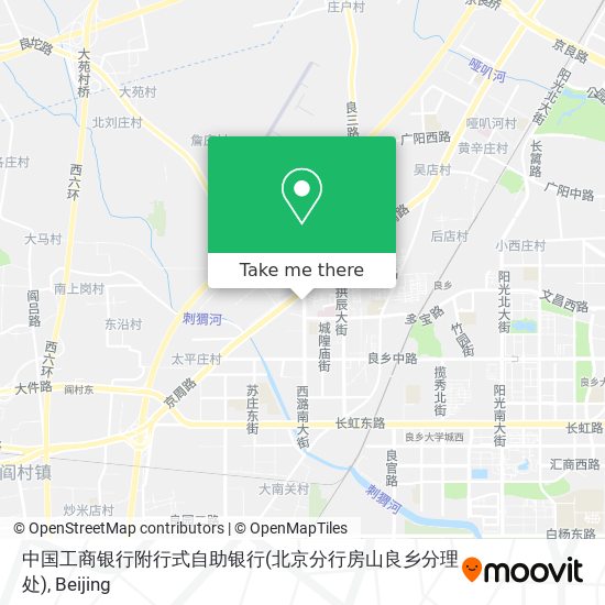 中国工商银行附行式自助银行(北京分行房山良乡分理处) map