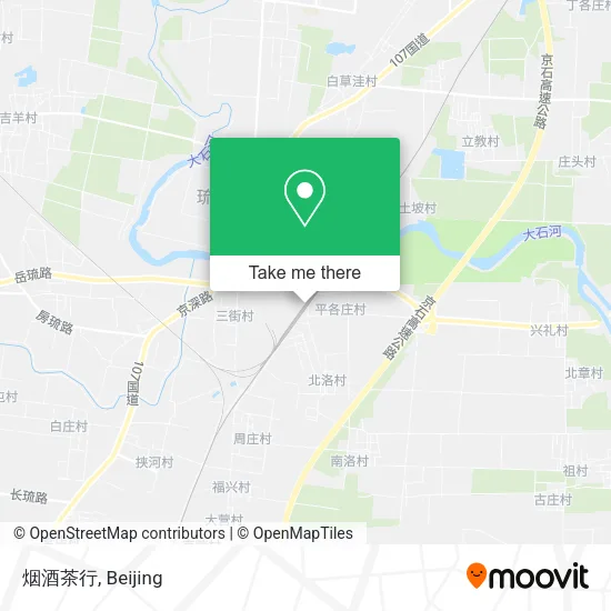 烟酒茶行 map