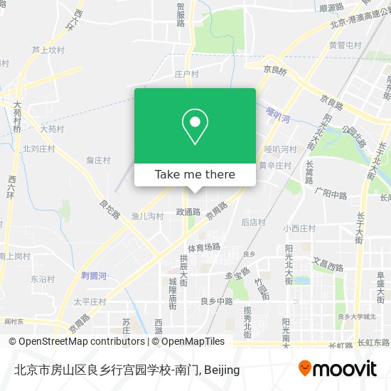 北京市房山区良乡行宫园学校-南门 map