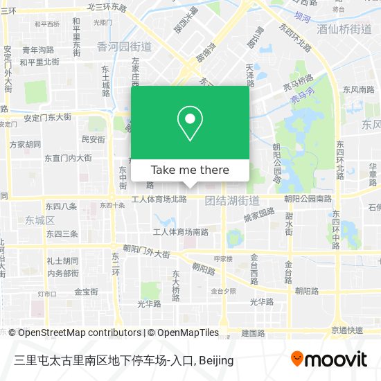 三里屯太古里南区地下停车场-入口 map