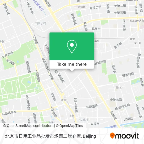 北京市日用工业品批发市场西二旗仓库 map