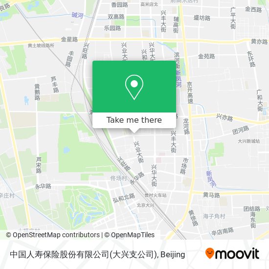 中国人寿保险股份有限公司(大兴支公司) map