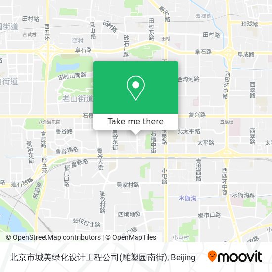 北京市城美绿化设计工程公司(雕塑园南街) map
