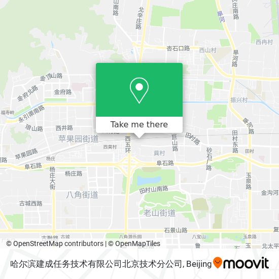哈尔滨建成任务技术有限公司北京技术分公司 map