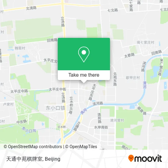 天通中苑棋牌室 map