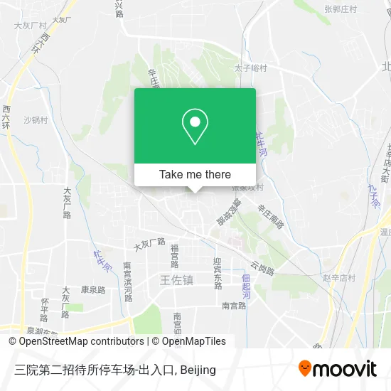 三院第二招待所停车场-出入口 map