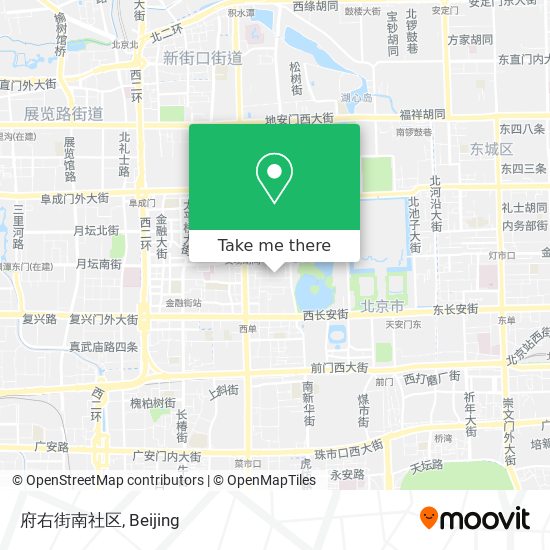 府右街南社区 map