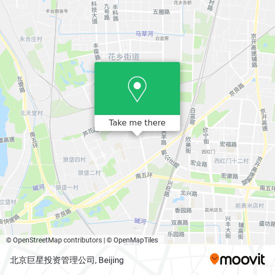 北京巨星投资管理公司 map