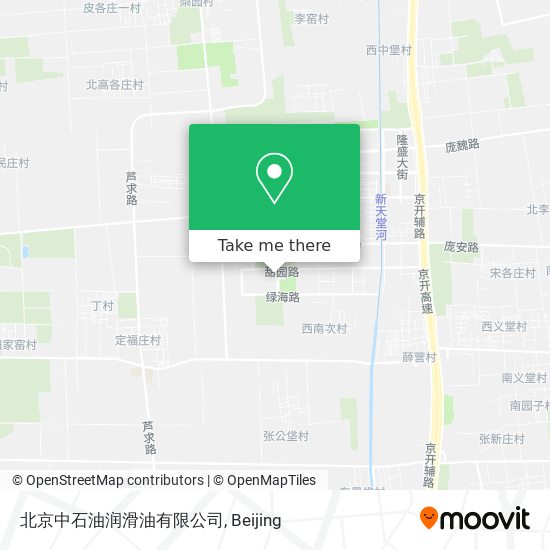 北京中石油润滑油有限公司 map