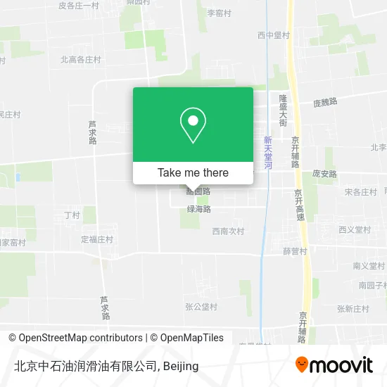 北京中石油润滑油有限公司 map