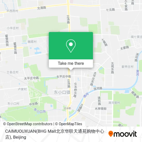 CAIMUOUXUAN(BHG Mall北京华联天通苑购物中心店) map