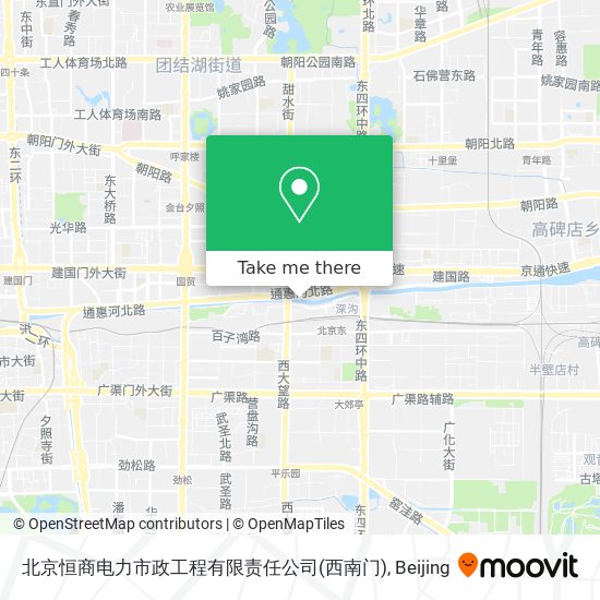 北京恒商电力市政工程有限责任公司(西南门) map