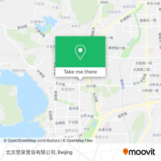 北京慧泉置业有限公司 map