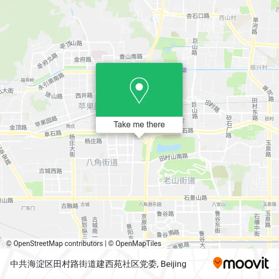 中共海淀区田村路街道建西苑社区党委 map