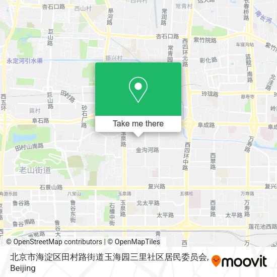 北京市海淀区田村路街道玉海园三里社区居民委员会 map