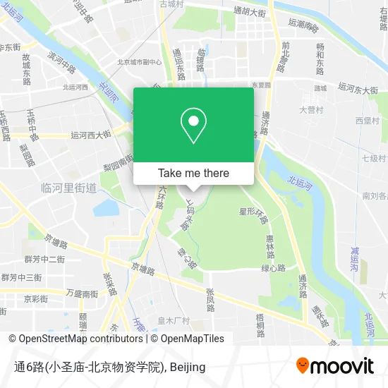 通6路(小圣庙-北京物资学院) map