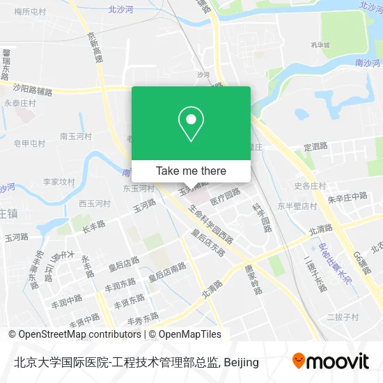 北京大学国际医院-工程技术管理部总监 map