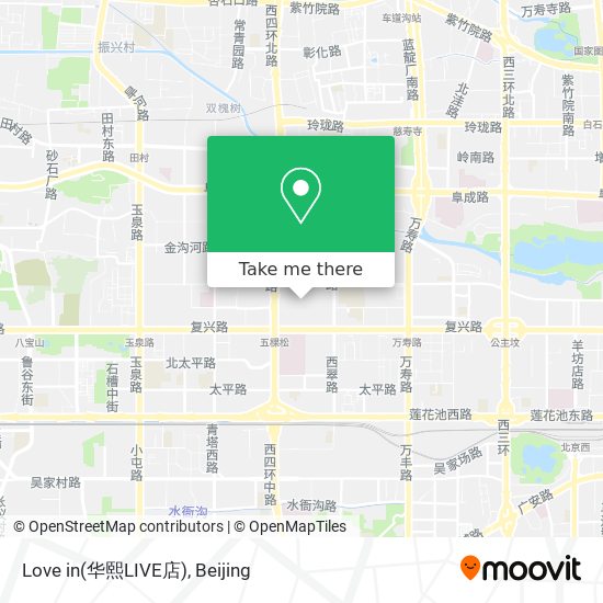 Love in(华熙LIVE店) map
