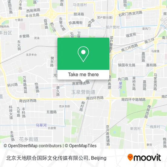北京天地联合国际文化传媒有限公司 map