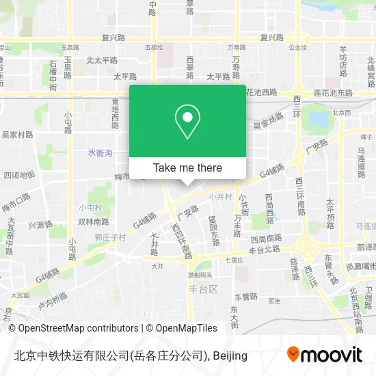 北京中铁快运有限公司(岳各庄分公司) map