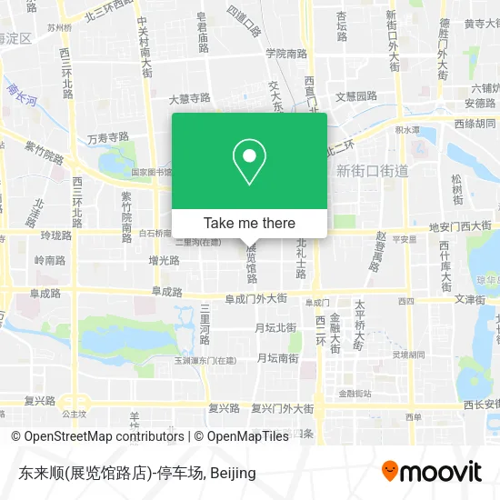 东来顺(展览馆路店)-停车场 map