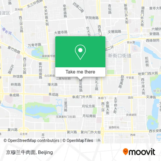 京穆兰牛肉面 map