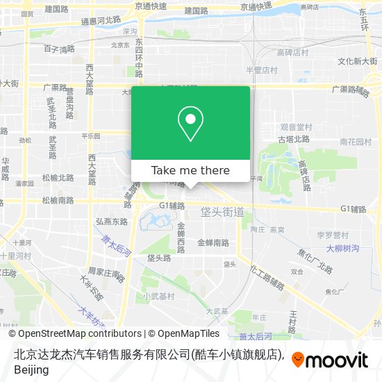 北京达龙杰汽车销售服务有限公司(酷车小镇旗舰店) map