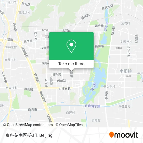 京科苑南区-东门 map