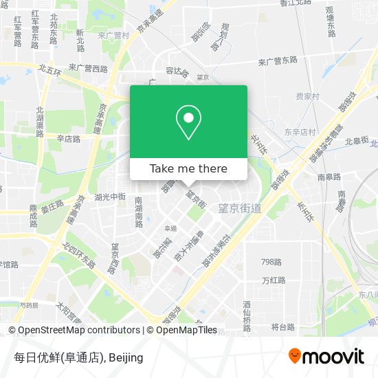 每日优鲜(阜通店) map