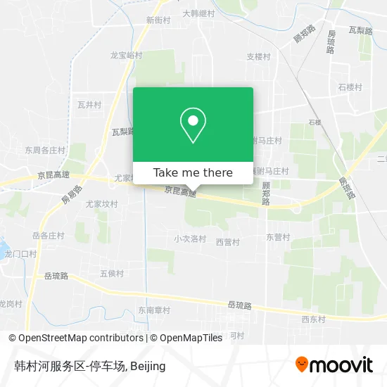 韩村河服务区-停车场 map