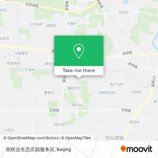 燕联达生态庄园服务区 map