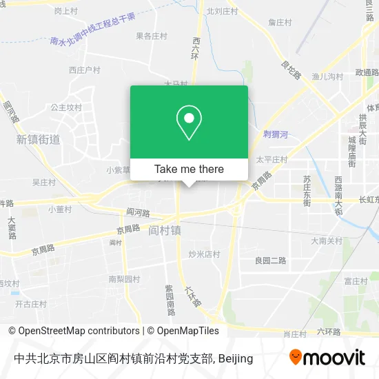 中共北京市房山区阎村镇前沿村党支部 map