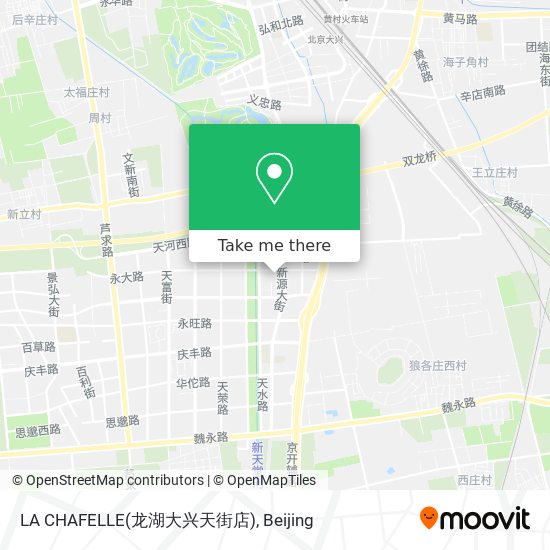 LA CHAFELLE(龙湖大兴天街店) map