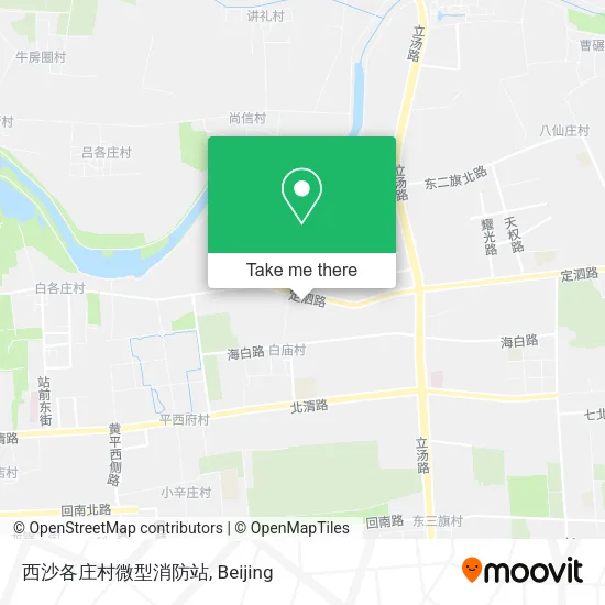 西沙各庄村微型消防站 map