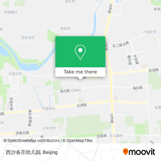 西沙各庄幼儿园 map