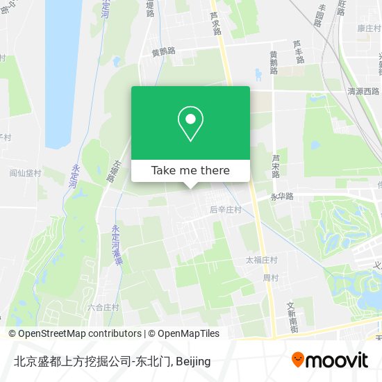 北京盛都上方挖掘公司-东北门 map