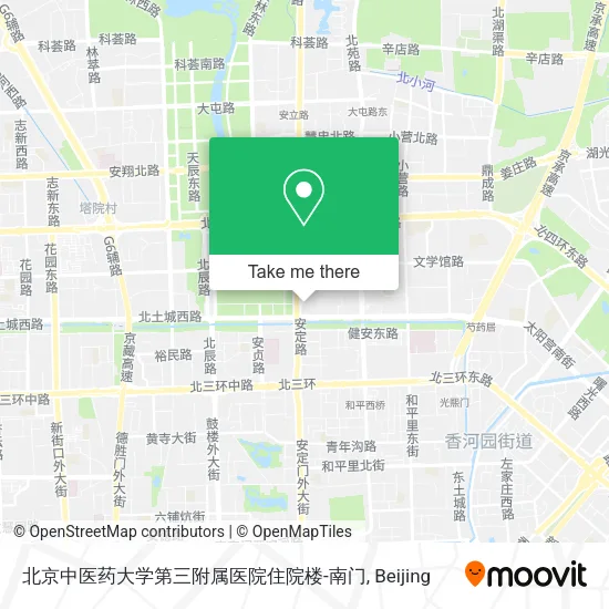 北京中医药大学第三附属医院住院楼-南门 map