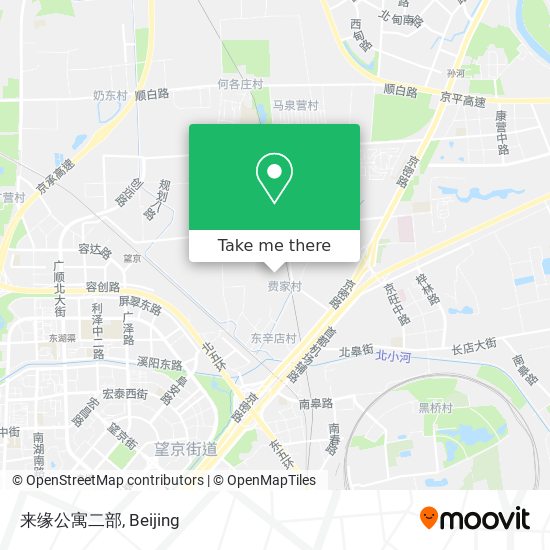 来缘公寓二部 map