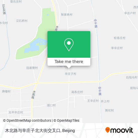 木北路与辛庄子北大街交叉口 map