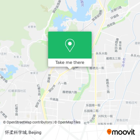 怀柔科学城 map