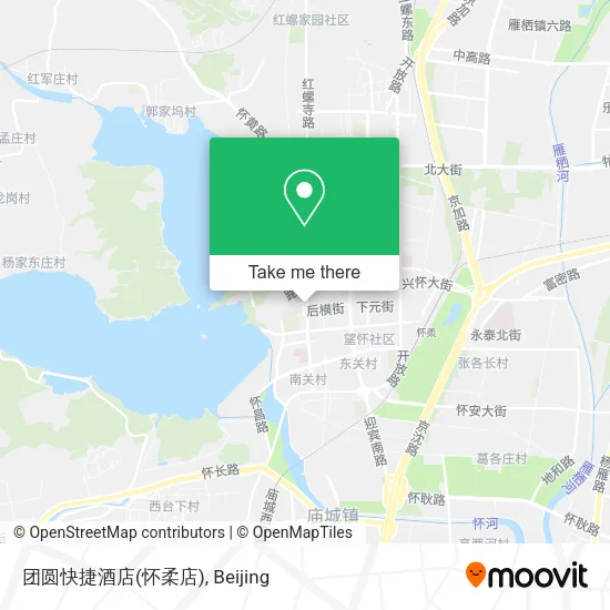 团圆快捷酒店(怀柔店) map