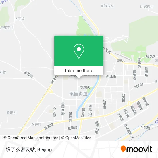 饿了么密云站 map