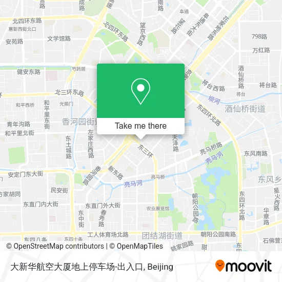 大新华航空大厦地上停车场-出入口 map