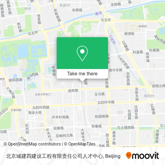北京城建四建设工程有限责任公司人才中心 map