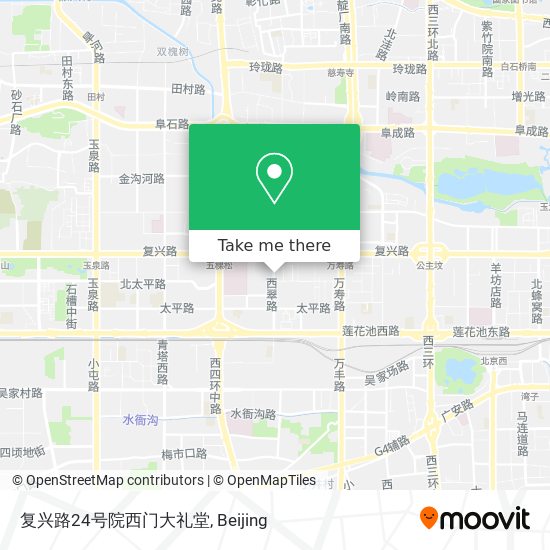 复兴路24号院西门大礼堂 map
