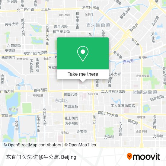 东直门医院-进修生公寓 map