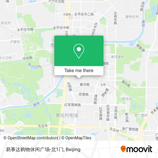 易事达购物休闲广场-北1门 map