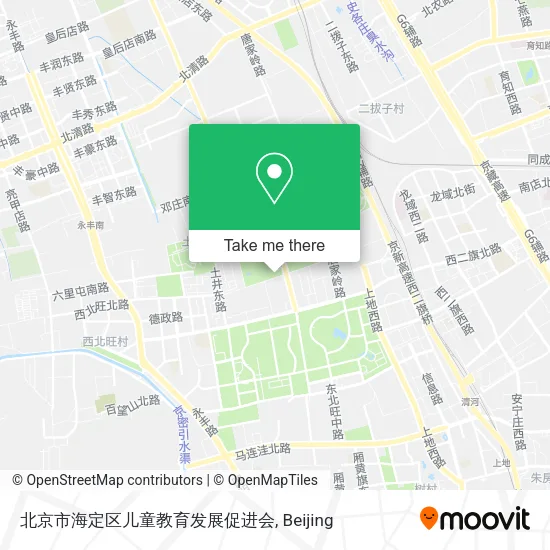 北京市海定区儿童教育发展促进会 map